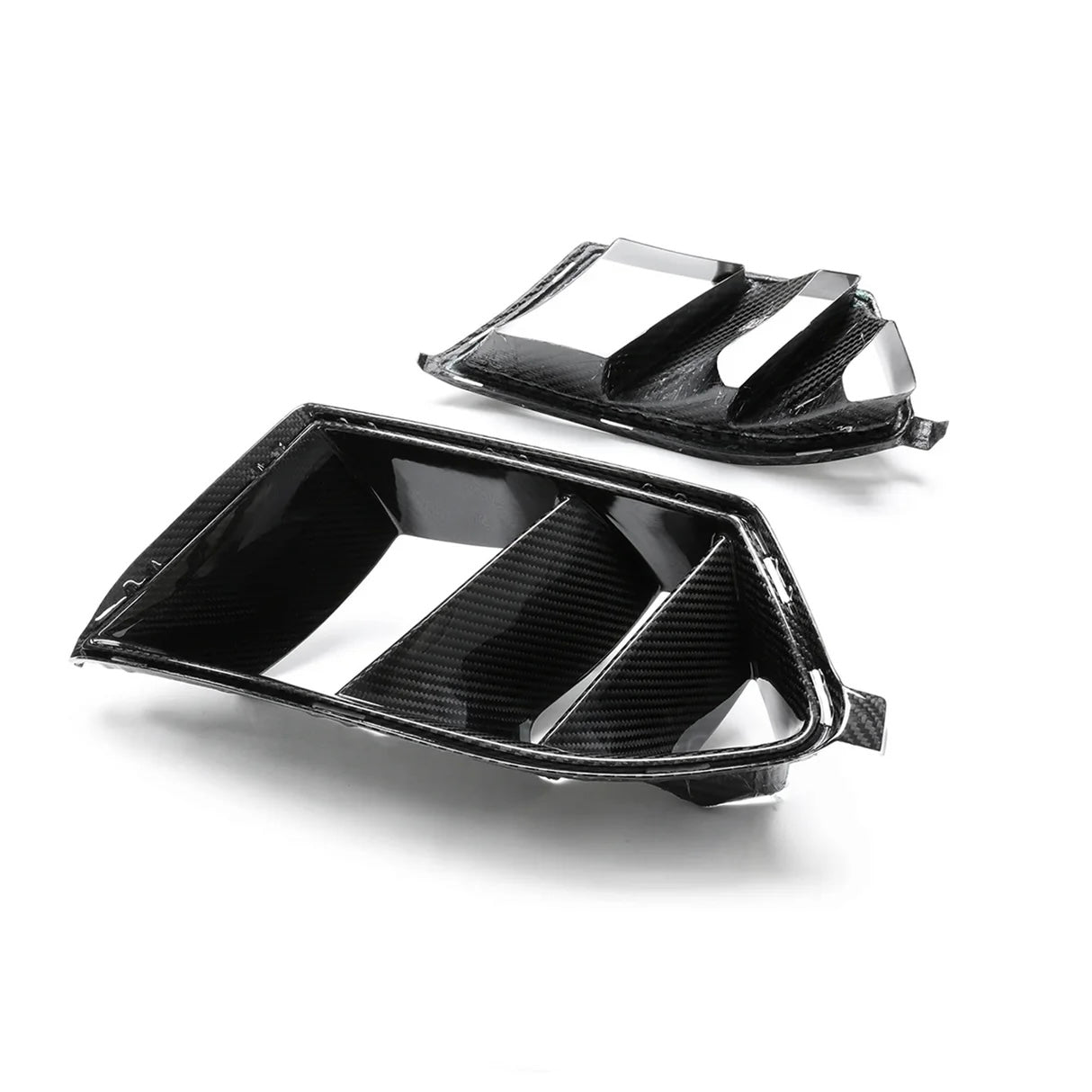 BMW M3 M4 G80/G81/G82/G83 PRE - PREG CARBON FIBER TWIN FIN FRONT DUCTS (2021+) - AutoTailor