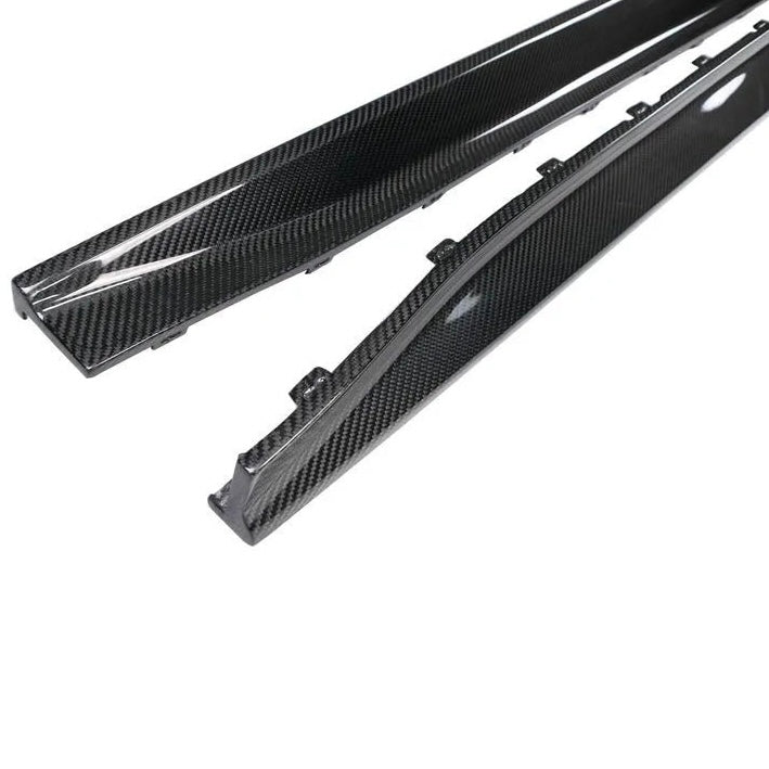 BMW M3 M4 G80/G82/G83 PRE - PREG CARBON FIBER SIDE SKIRTS (2021+) - AutoTailor