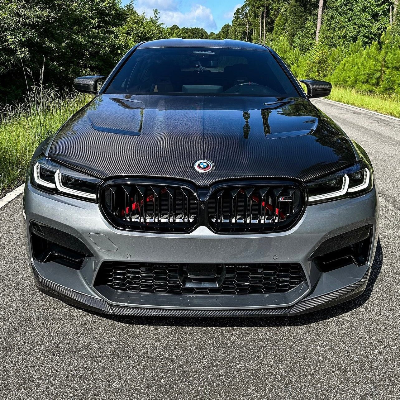 BMW M5 F90 LCI PRE - PREG CARBON FIBER MP FRONT SPLITTER (2020 - 2023) - AutoTailor