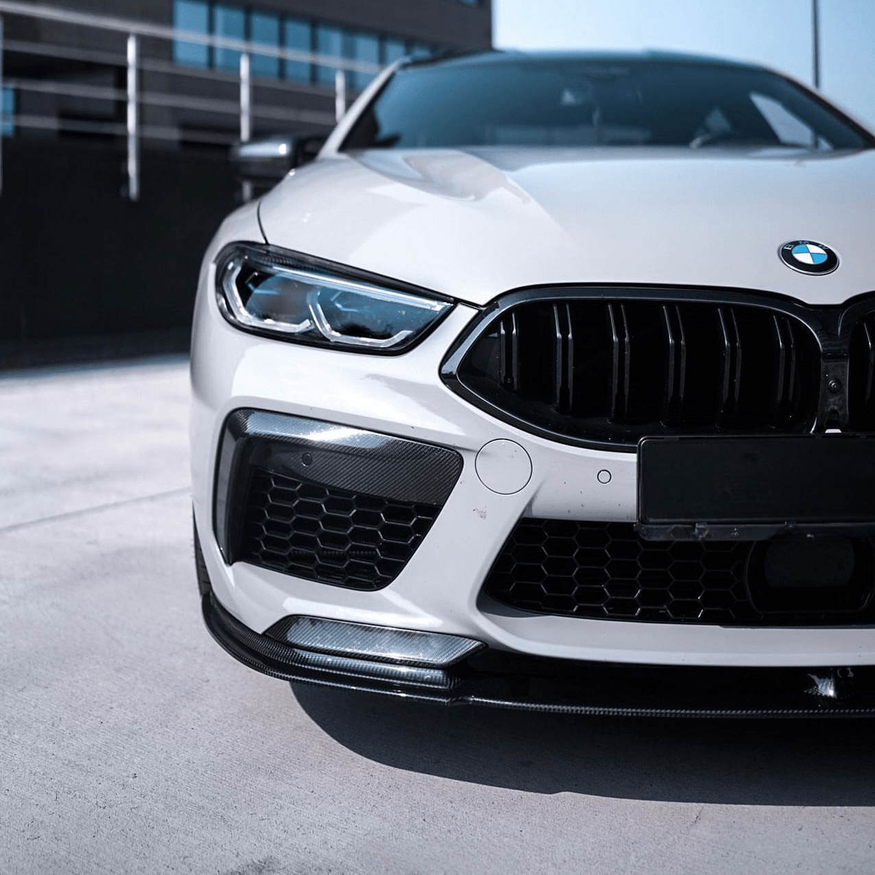 BMW M8 F91/F92/F93 PRE - PREG CARBON FIBER FRONT SPLITTER (2018+) - AutoTailor